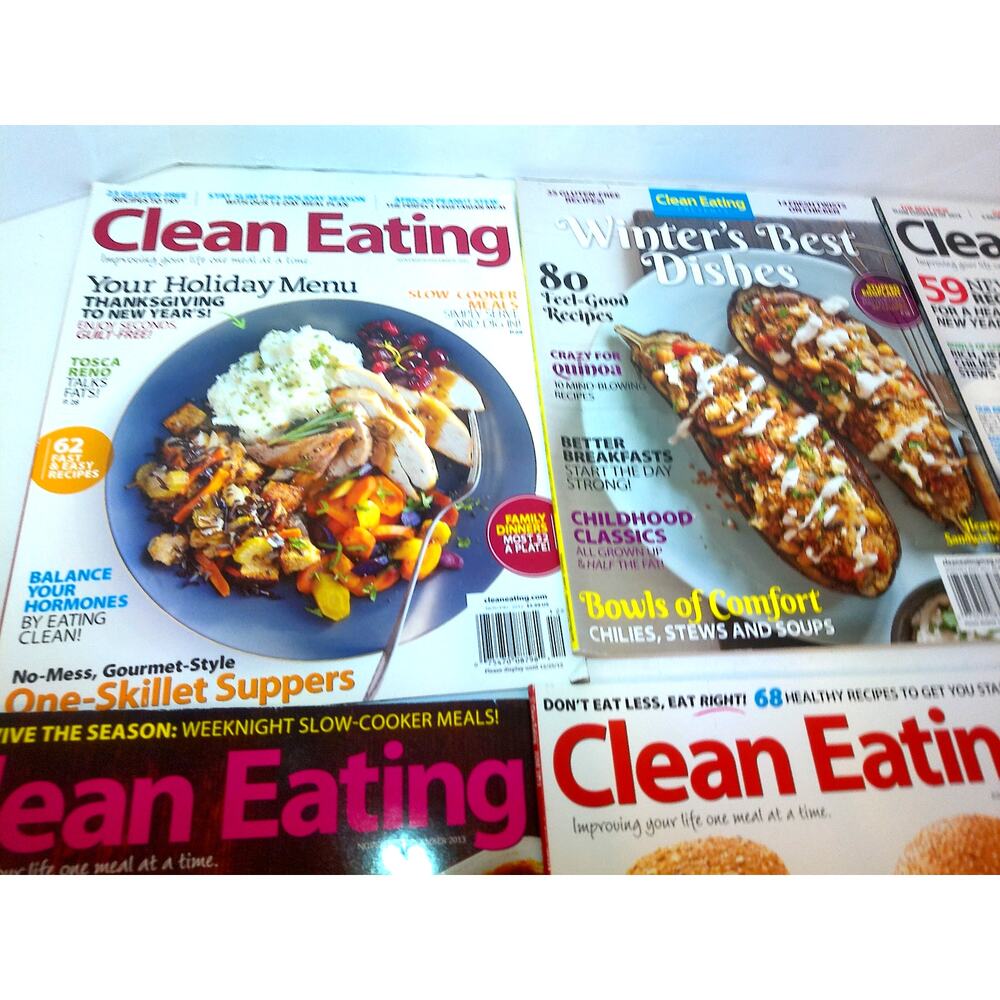 Clean Eating Magazine 2012 And 2013 Set Of 6 New - Picture 4 of 11